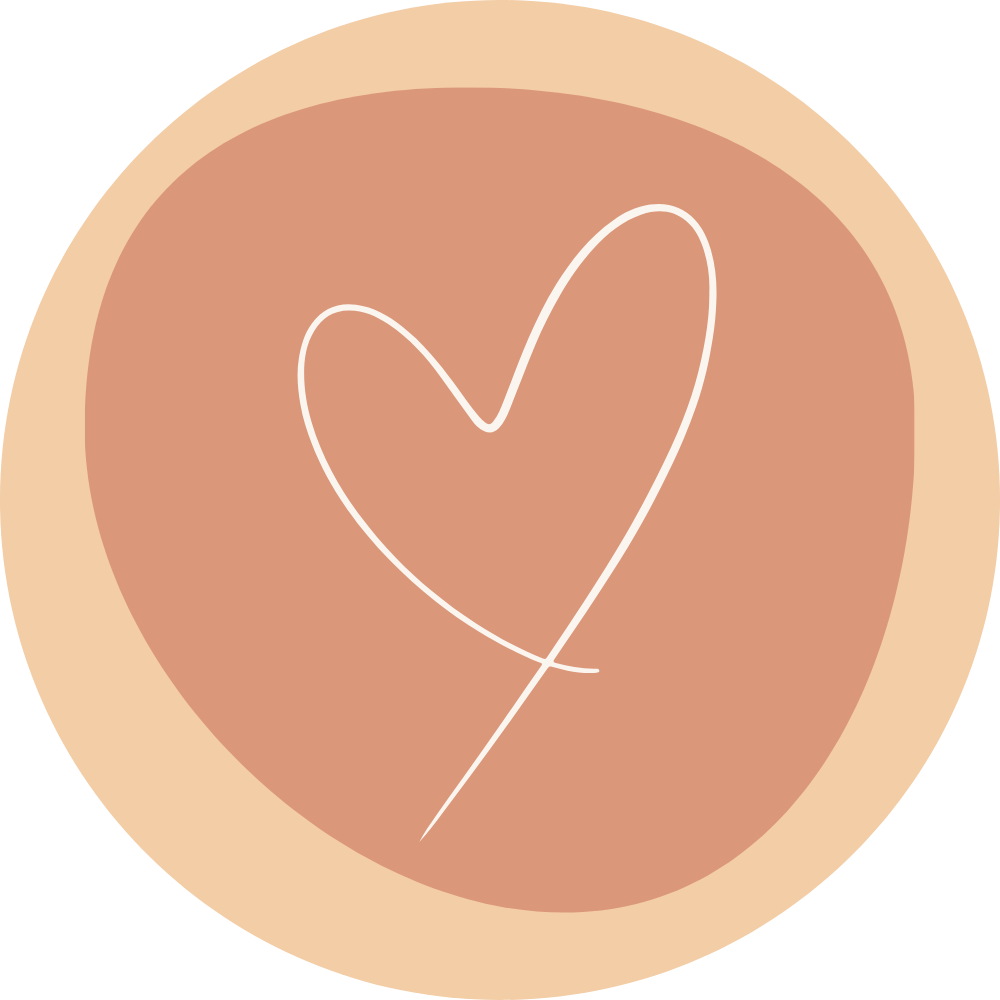 Icône coeur en dessin